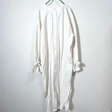 원투미 onetome 셔츠 원피스 리본 아이보리 프리 사이즈