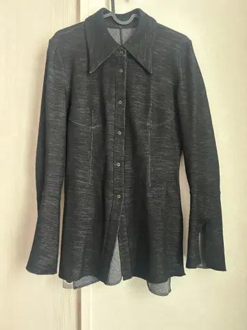 Mame Kurogouchi 울 블렌드 저지 셔츠 24AW