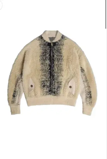 니트 절개 포켓 자켓 보아 자켓