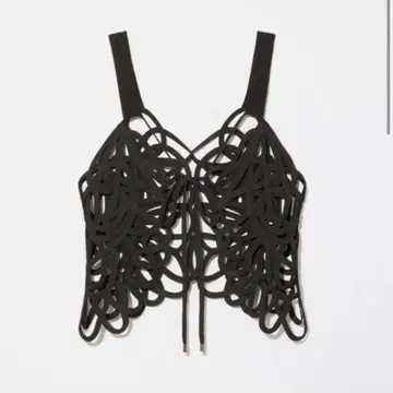 [ eaphi ] EMBROIDERY CORD VEST