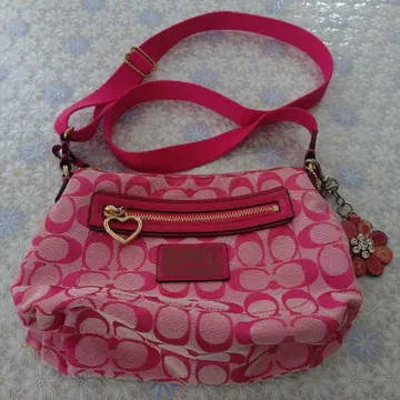 핑크 숄더백 플라워 참 포함