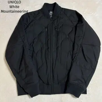 새상품급 유니클로 x 화이트 마운티니어링 하이브리드 다운 자켓 블랙 M