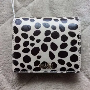 스나이델 레오파드 무늬 미니 지갑