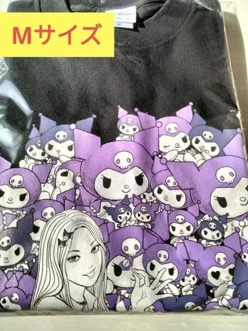 갸루 토미에 쿠로미 라기트 T셔츠 M 이토 준지 산리오 캐릭터즈