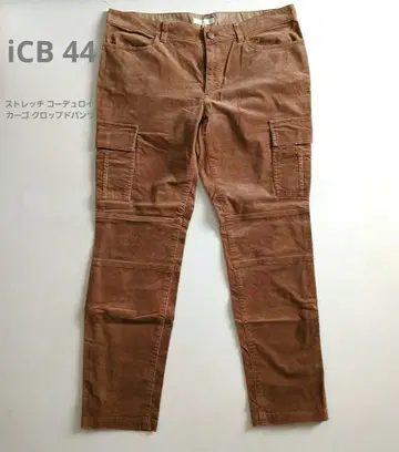 iCB 아이씨비 44 스트레치 코듀로이 카고 크롭 팬츠
