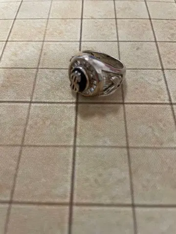 달러 마크 실버 반지