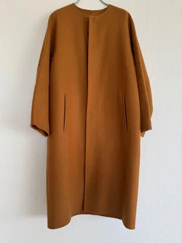 DRAWER 카멜 노카라 리버 코트