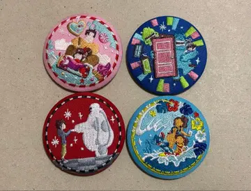 디즈니 자수 캔 배지