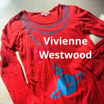 비비안 웨스트우드 레드 오렌지 긴팔 T셔츠