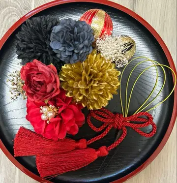 개성파 성인식 졸업식 시치고산 사전 촬영 머리 장식 세트