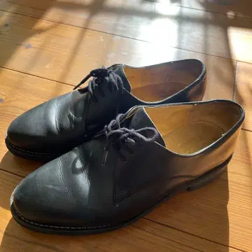 Marbot 블랙 가죽 드레스 슈즈