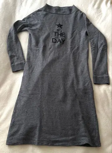 RADIATE 맨투맨 롱 원피스 그레이