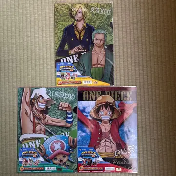 제일복권 원피스 클리어 파일 & 스티커 전 3종 미개봉 로맨스 던