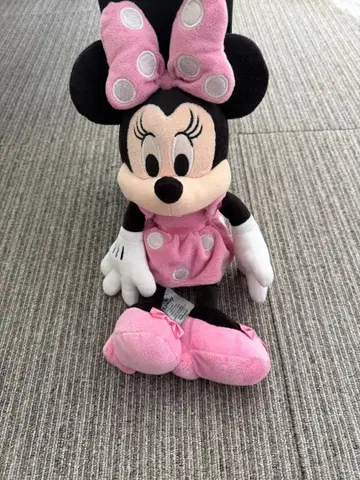 디즈니 미니 마우스 봉제 인형 핑크