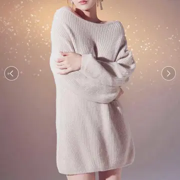 SNIDEL 라쿤 미니 니트 원피스