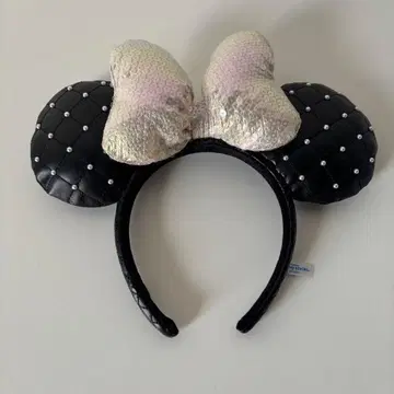 디즈니 머리띠 미니 가죽 퀼팅