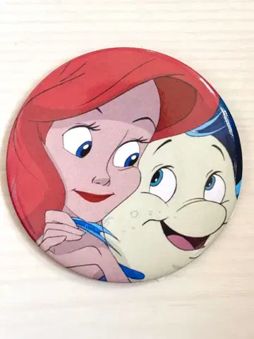 리틀 머메이드 캔뱃지 Disney store