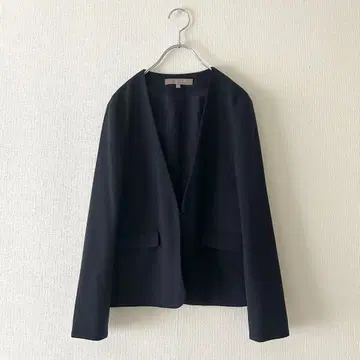 [ 유나이티드 애로우즈 ] 노카라 자켓 [ 38 ] 네이비