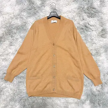 발렌타인 5 캐시미어 100% 가디건 카멜 스코틀랜드제