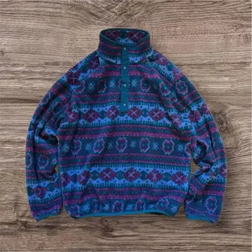 새상품급 L.L.Bean 스냅T 90s 올 패턴 M