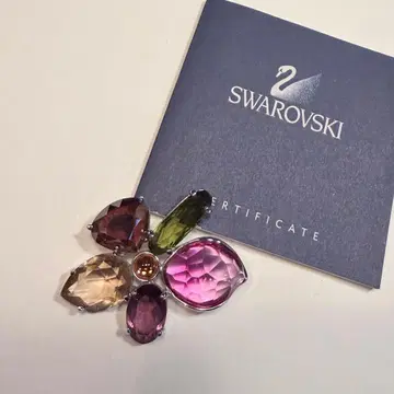 새상품급 스와로브스키 펜던트 탑 플라워 크리스탈 다석 어레인지