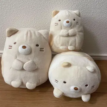 스미코구라시 고양이 봉제 인형 세트