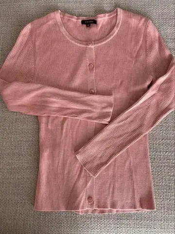 [ TOCCA ] 리브 긴팔 상의 M 핑크