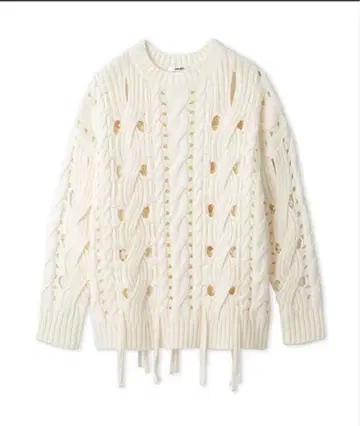 SNIDEL 스나이델 메쉬 오버 니트 풀오버