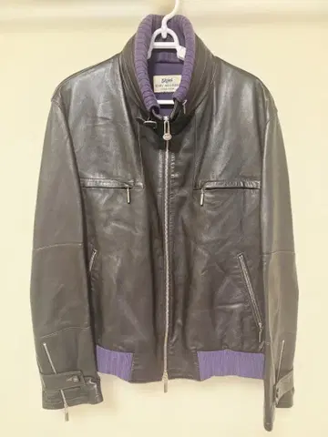 레어 빈티지 이탈리아제 2WAY 칼라 가죽 자켓