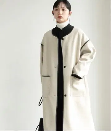 앤트마리스 롱 코트 파이핑 아우터