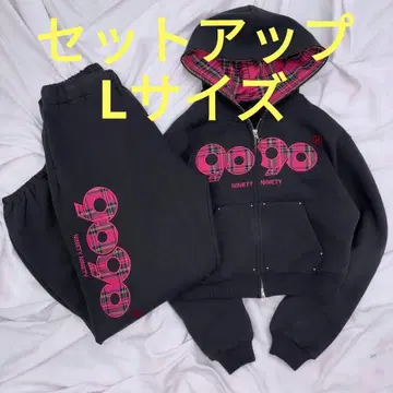 새상품 9090 girl 셋업 OG Logo Zip Hoodie L