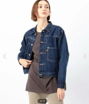 GALERIE VIE 코튼 워시드 데님 자켓