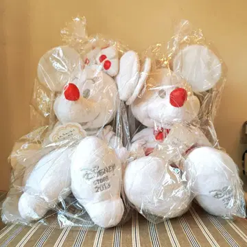 디즈니 스토어 한정판 미키&미니 봉제 인형 2013 Xmas 버전