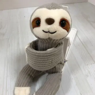 EMMA 나무늘보 키링 그레이 코듀로이 원단 개성있는