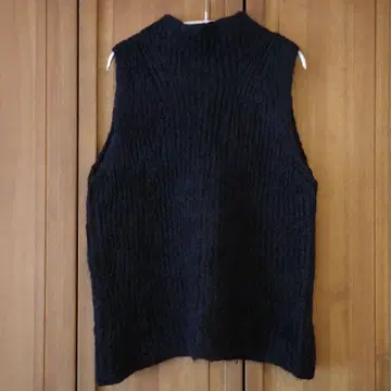 90s 모헤어 니트 베스트 블랙 HALOGEN