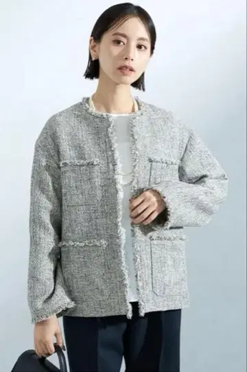 green label relaxing 믹스 트위드 라이크 자켓