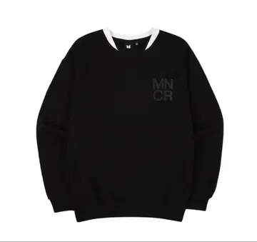 [MONOCHROME]Crewneck Shirt (Black)