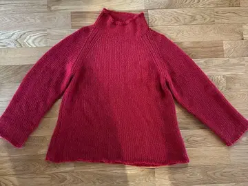 THE SHINZONE 빨간색 모헤어 니트