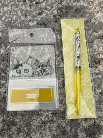 미개봉 새상품 이토 준지 욘&무 아크릴 스탠드&플로팅 펜