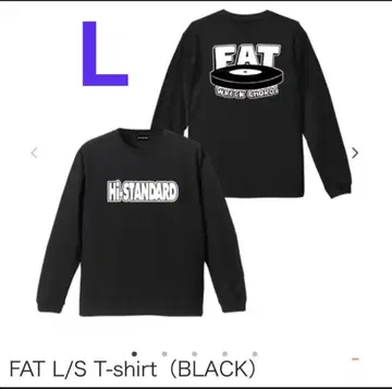 새상품 무료배송 L 사이즈 블랙 Hi-STANDARD FAT 롱T