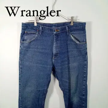 Wrangler 스트레이트 데님 파랑 36x32 랭글러