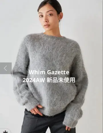 Whim Gazette 수리 알파카 풀오버 2024AW