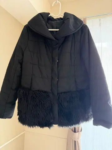 iseear 블랙 다운 자켓