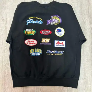 BEN DAVIS 블랙 맨투맨 L 사이즈