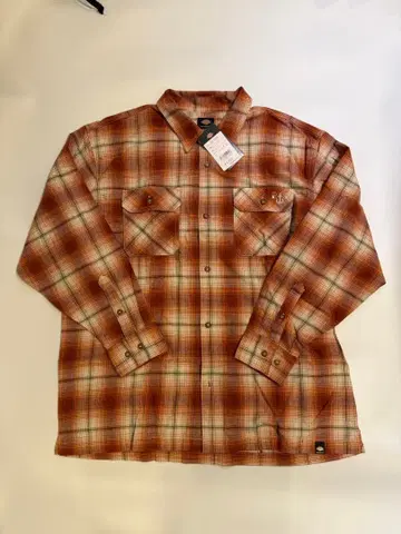 Dickies 체크 무늬 플란넬 셔츠 L 사이즈