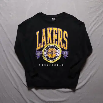 NBA 4210 레이커스 맨투맨 트레이닝복 L 블랙