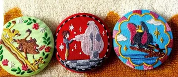 디즈니 자수 캔뱃지 3개 세트 2, 베이맥 포함.