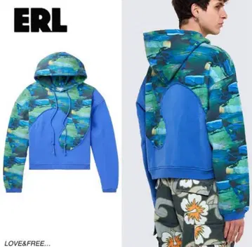 ERL 후드티 백족 착용