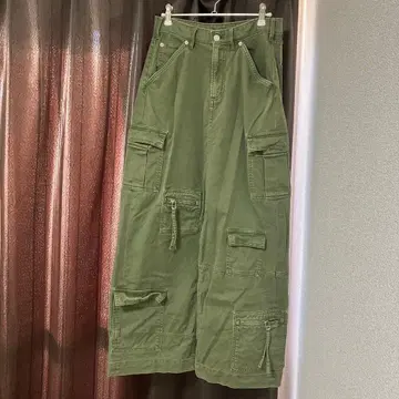 GAP 올리브 그린 카고 스커트 00