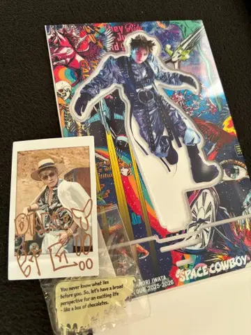이와타 타카노리 SPACE COWBOY 아크릴 스탠드 폴라로이드 포함